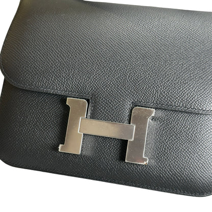 Brand New HERMES Epsom Constance Handbags Black PHW