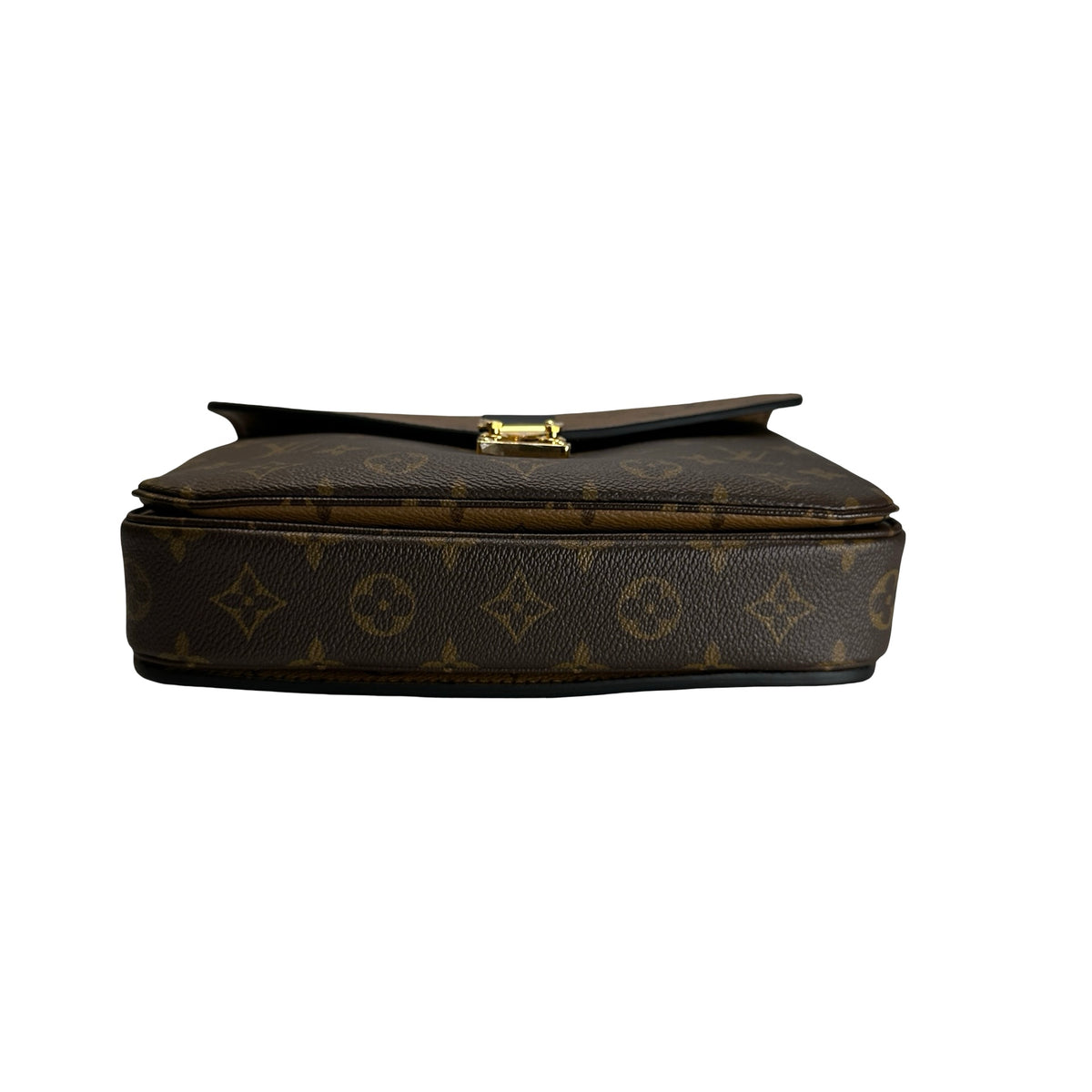 Used LOUIS VUITTON Monogram Monogram Reverse Pochette Metis Crossbody Bag Brown Light Brown