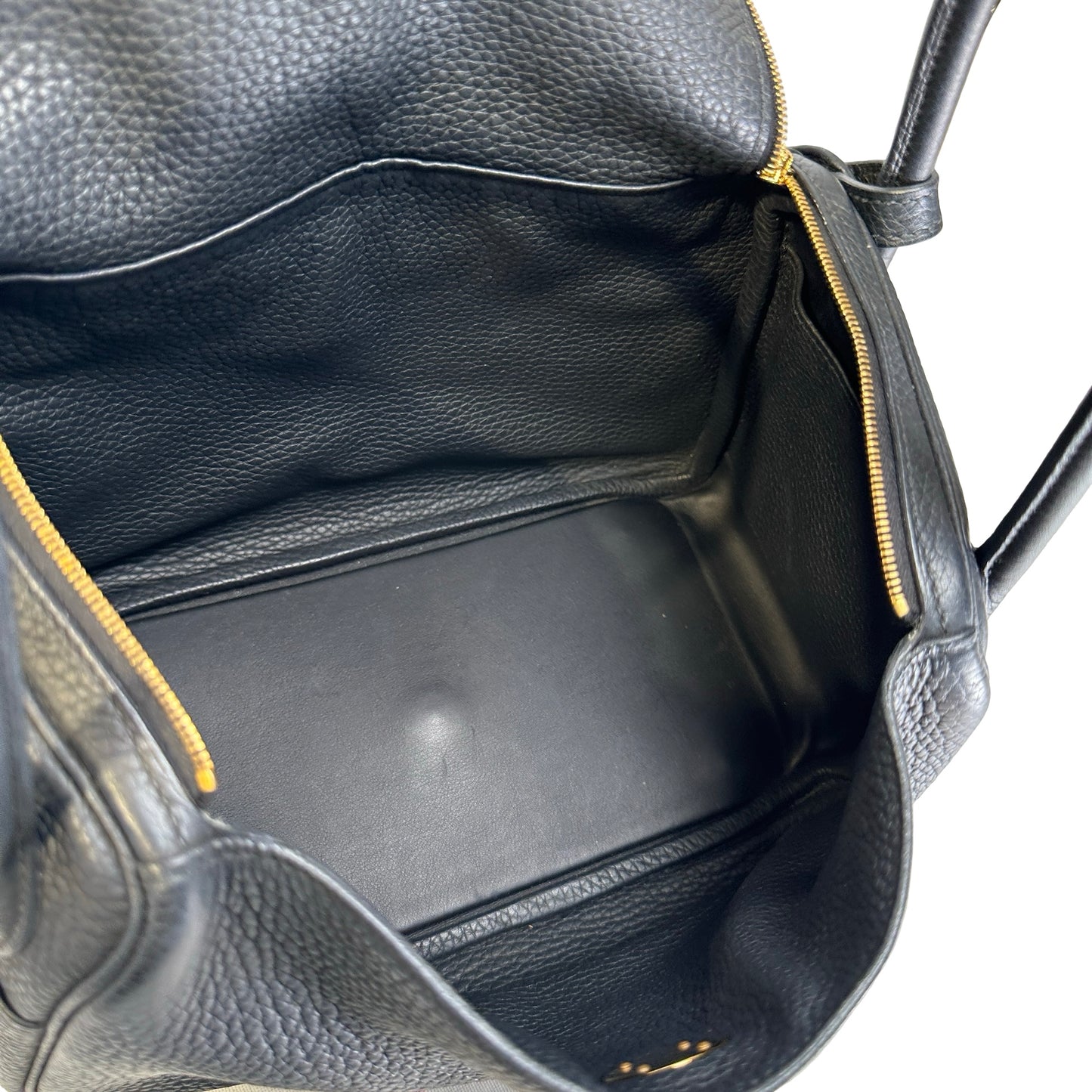 Used HERMES Tc Lindy 26 Shoulder Bag Black Ghw
