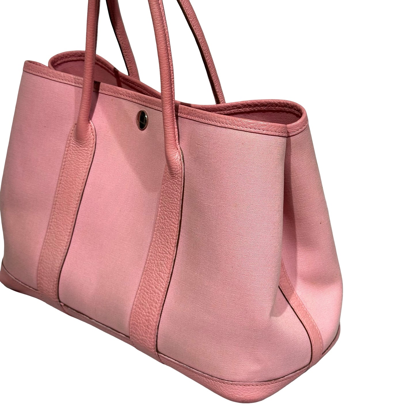 Used HERMÈS Canvas GP 30 Handbag Pink