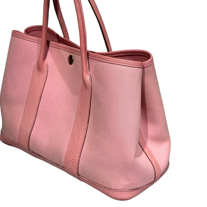 Used HERMÈS Canvas GP 30 Handbag Pink