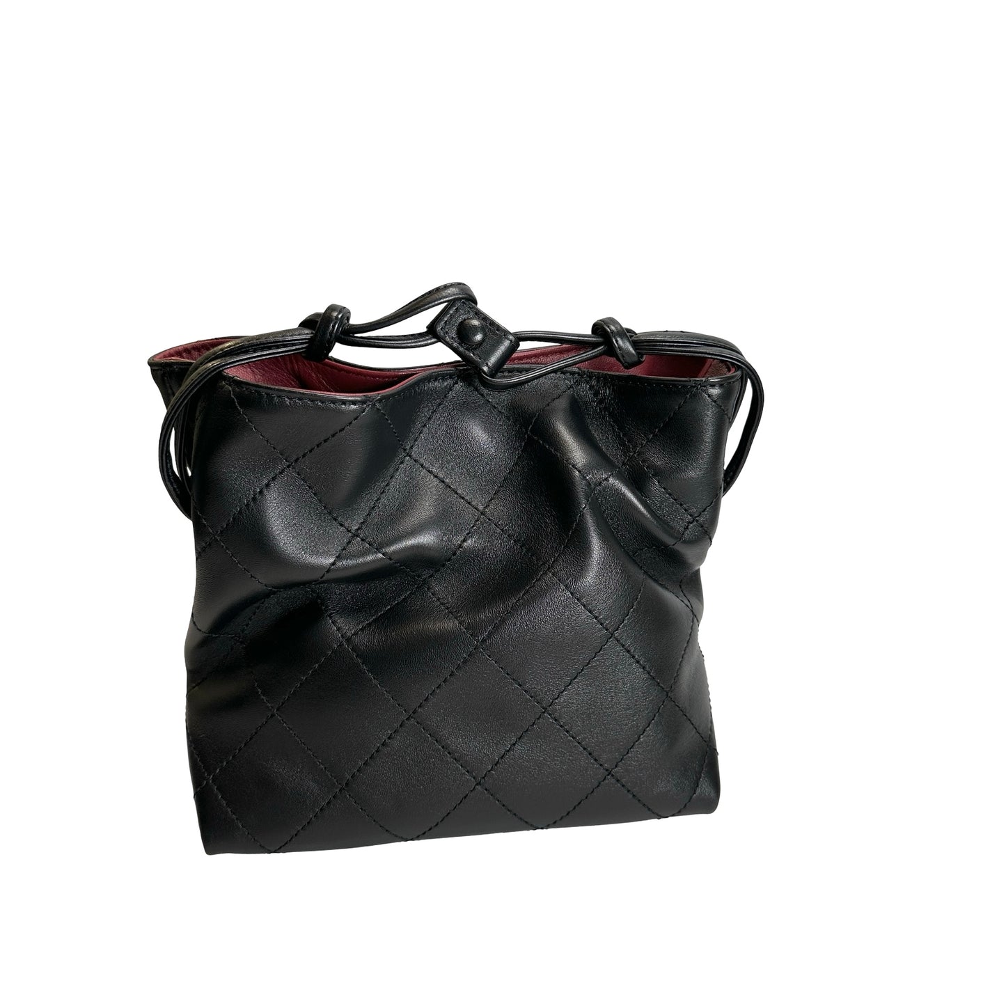 Brand New CHANEL Quilted Leather Gabrielle Hobo Bucket Bag Black Gold