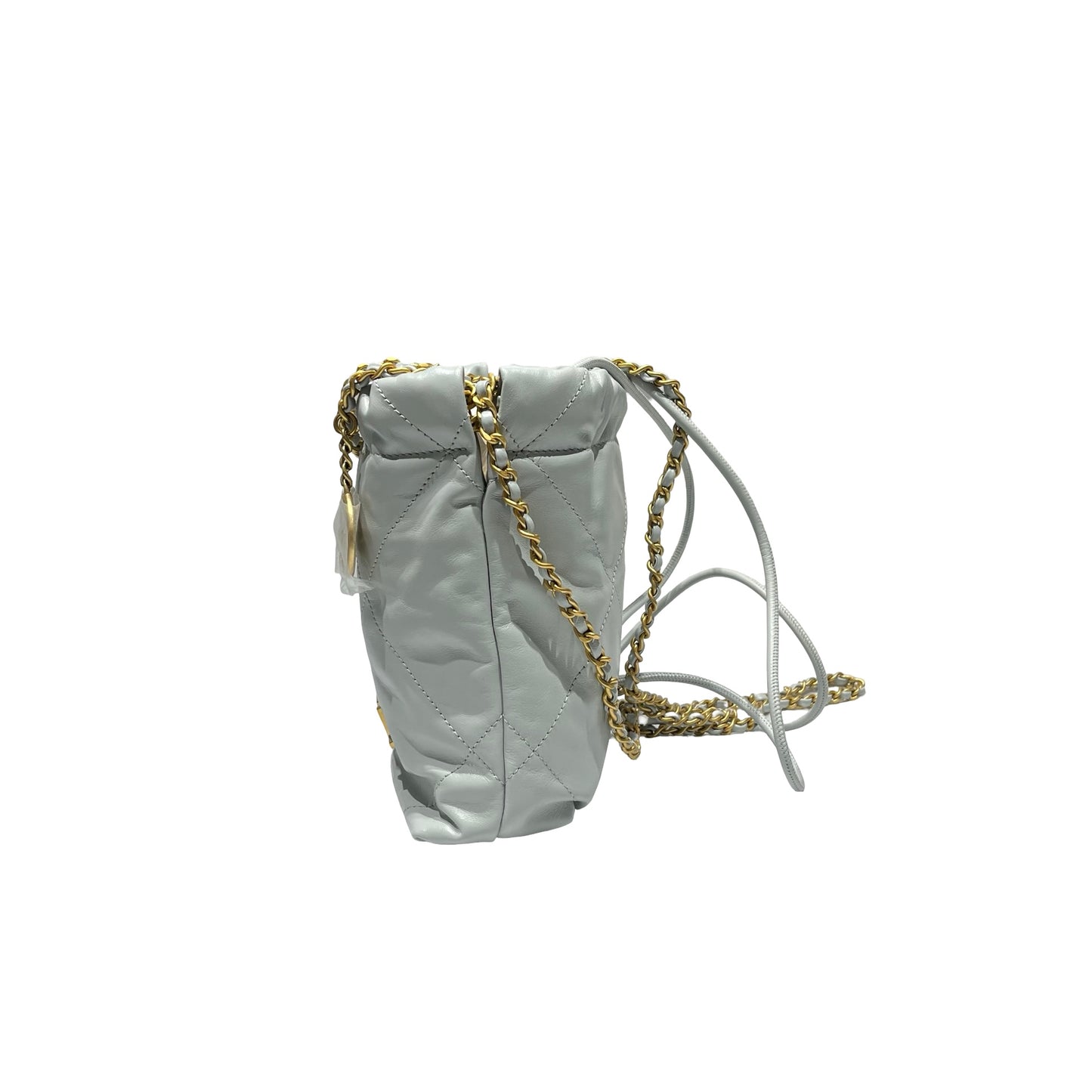 Used CHANEL 22 mini Cross Body Bag Grey GHW