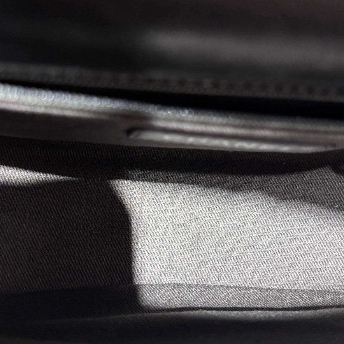 Used CHANEL Metallic Bubble Flap Bag Cross body bag Dark Grey