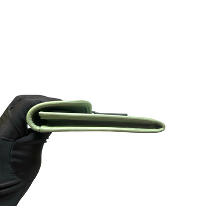 Used HERMES Leather Jige Clutch Green