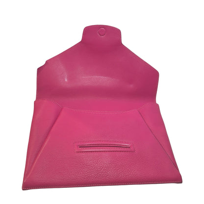 Used GIVENCHY Leather Antigona Envelope Pouch Pink