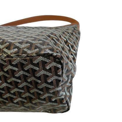 Used GOYARD Goyardine Bohème Hobo Hobo Bag Black Brown PHW