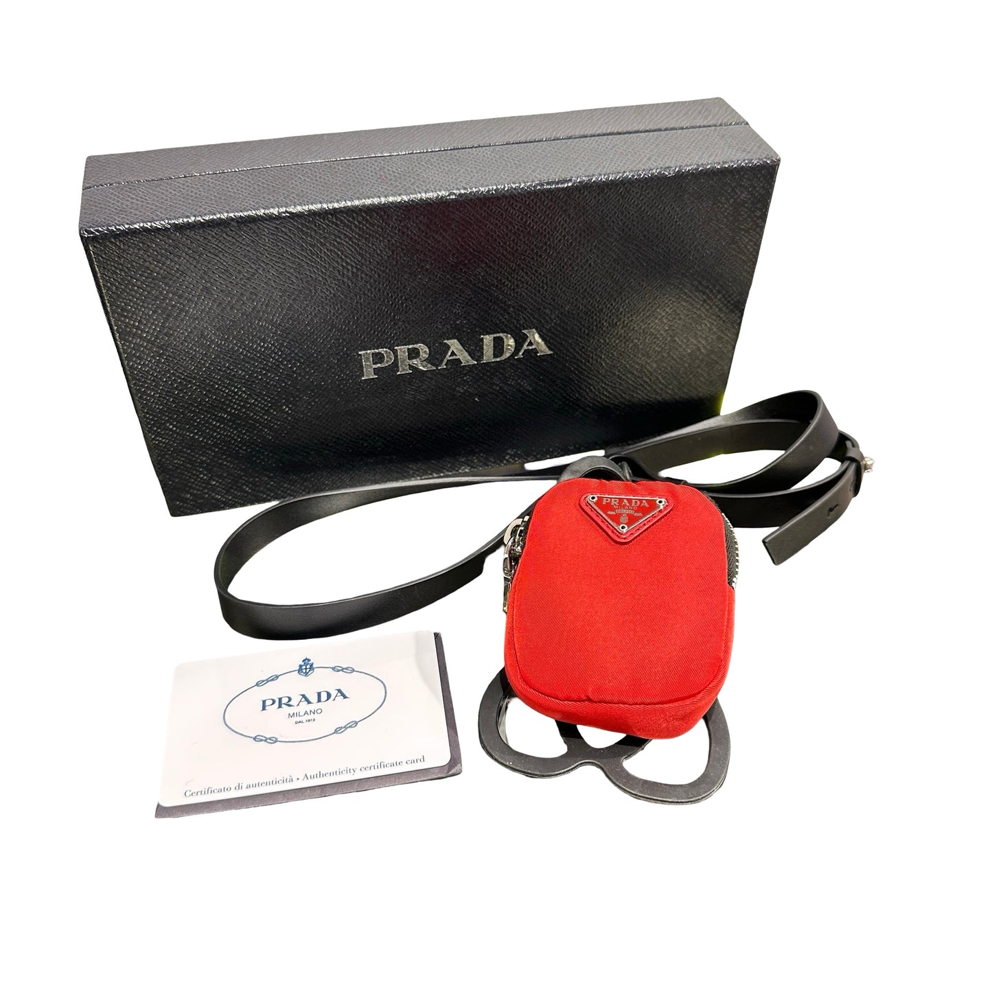 Used PRADA Pouch Red