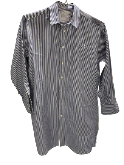 Used SACAI Striped Long Sleeve Shirt Clothes White Blue