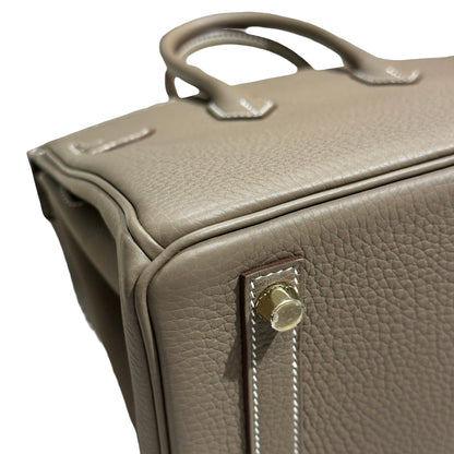 Brand New HERMES Togo Birkin Handbag Etoupe