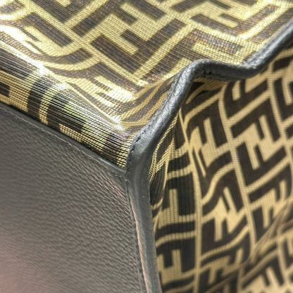 Used FENDI Travel Bag Multi colour Brown Gold
