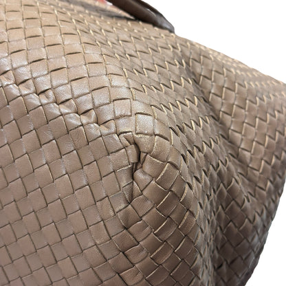 Used BOTTEGA VENETA BRICK TOTE Duffel Bag Brown