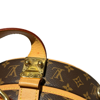 Used LOUIS VUITTON Canvas Petite Boite Handbag Brown GHW