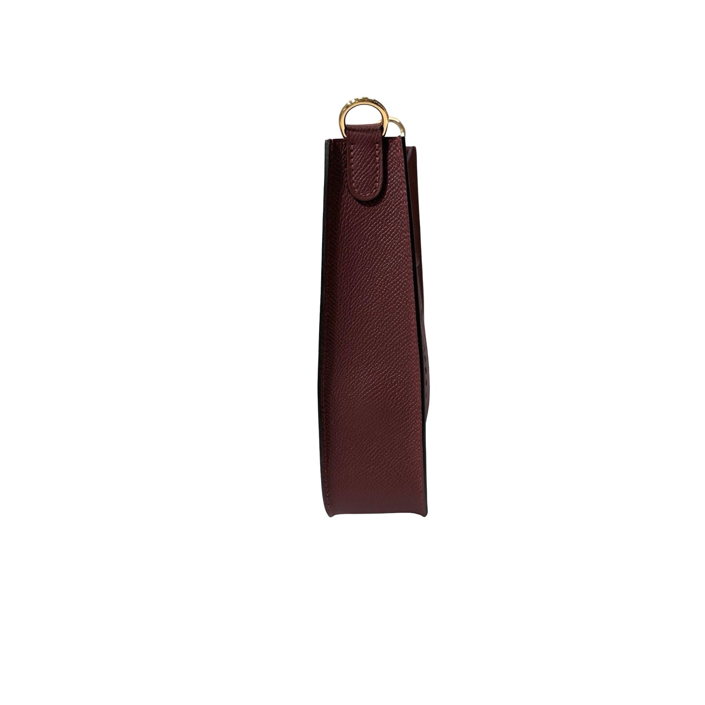 Used Hermès Epsom leather Mini Evelyne Cross Body Bag Red GHW
