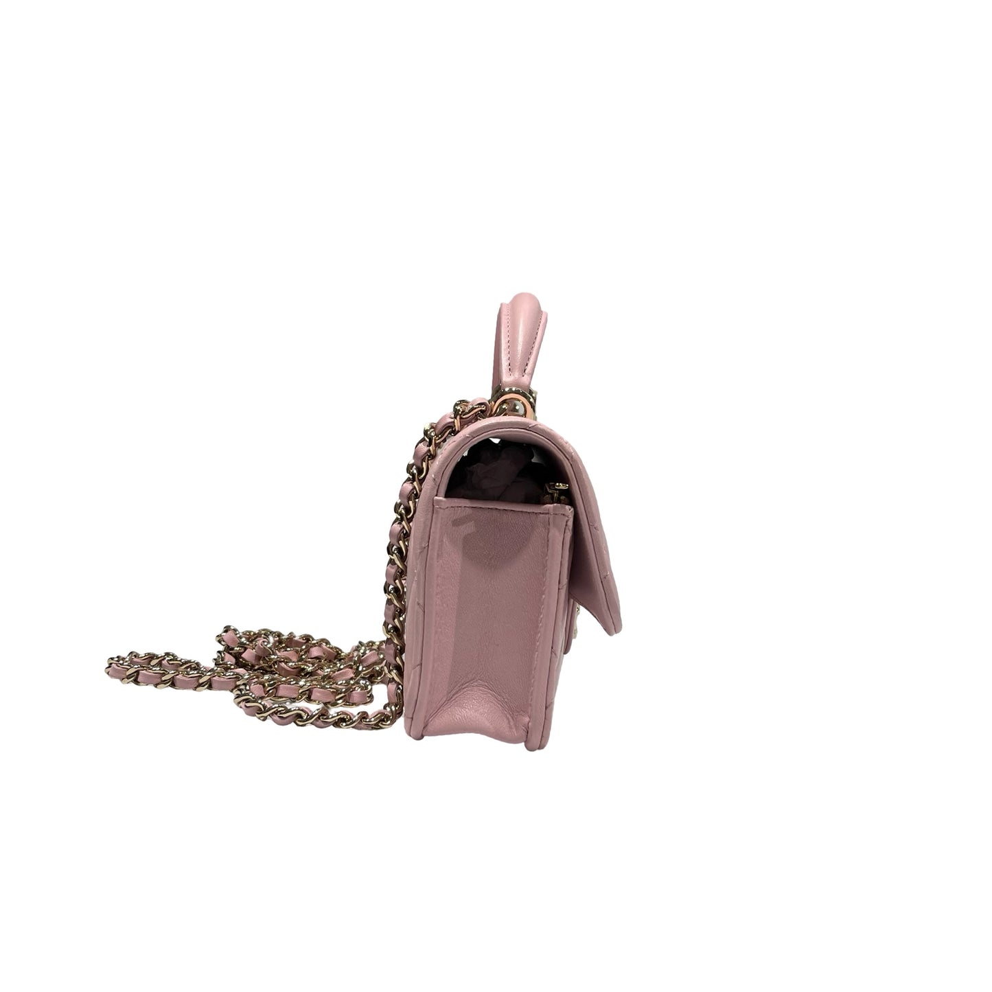 Unused CHANEL Lambskin Leather Unused CHANEL Lambskin Leather Chain shoulder with handle Shoulder Pink GHW Shoulder Bag Pink