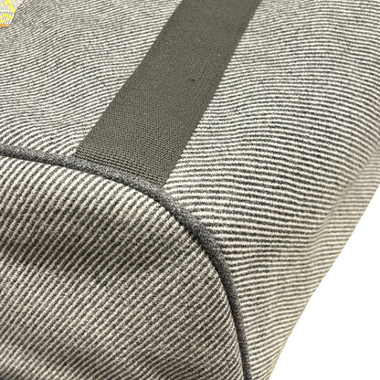 Used HERMES Canvas Animaux Nattes Nappy Bag Tote Bag Grey
