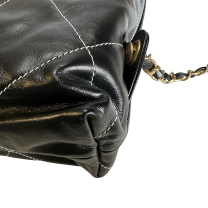 Used CHANEL Lambskin 22 Backpack Backpack Black GHW