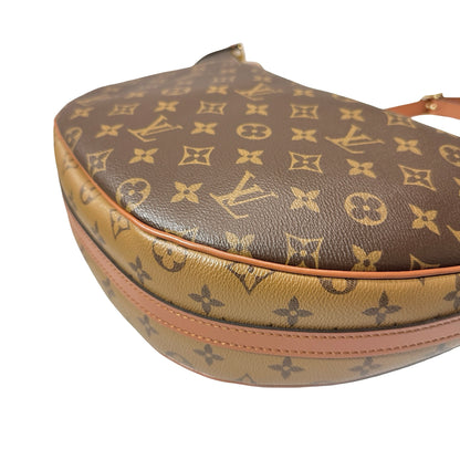 Used Louis Vuitton Monogram Canvas Loop Hobo Bag Brown GHW