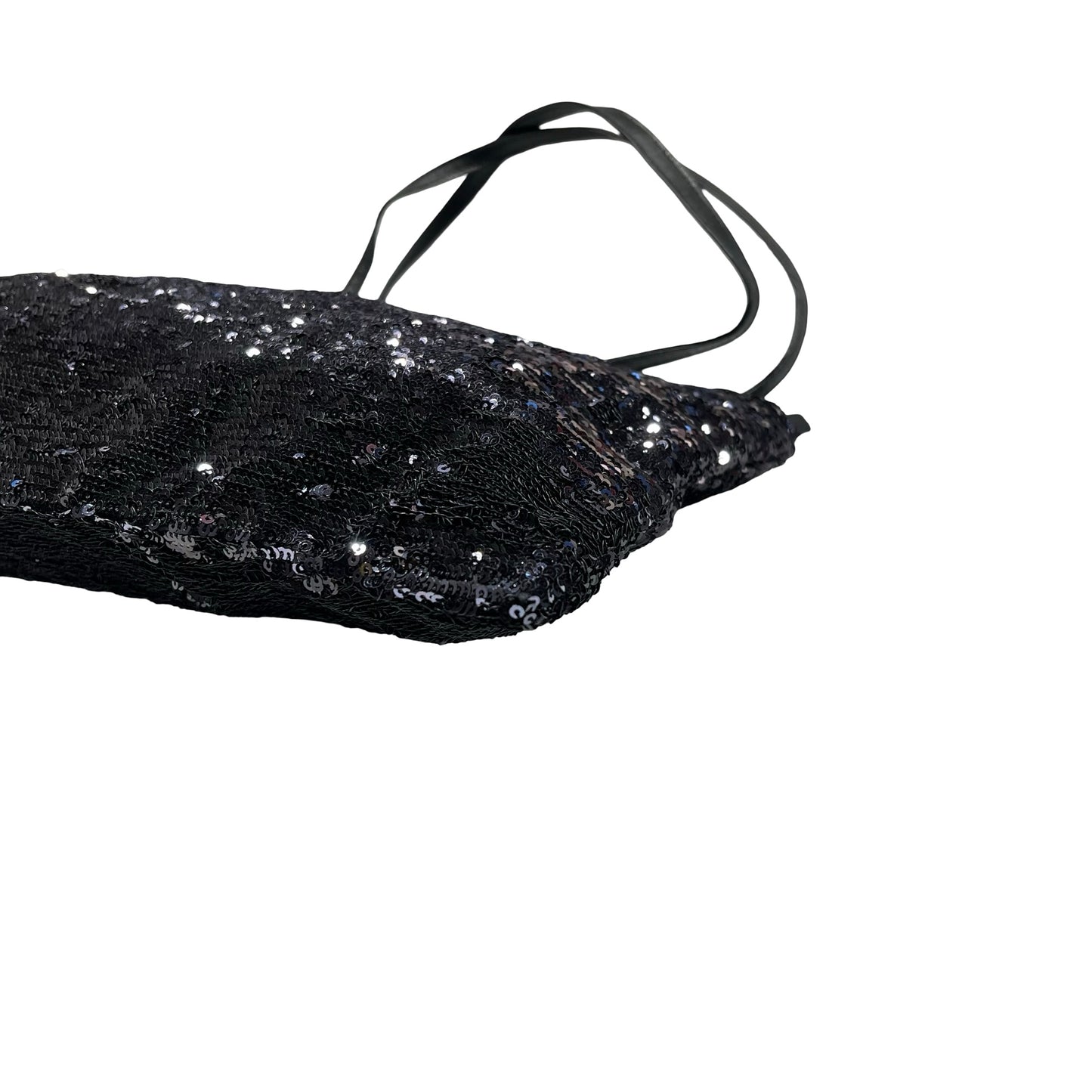 Used MIU MIU sequin bag Tote Bag Black PHW