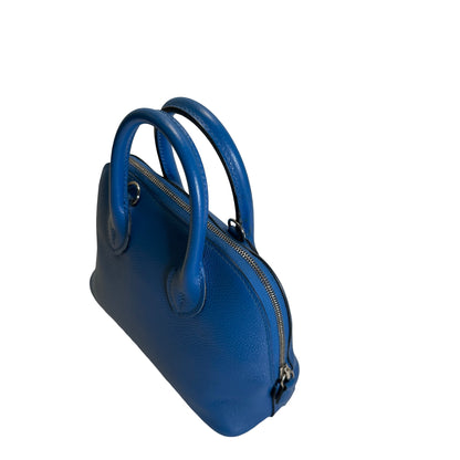Used HERMES Epsom leather Bolide Mini Handbag Blue