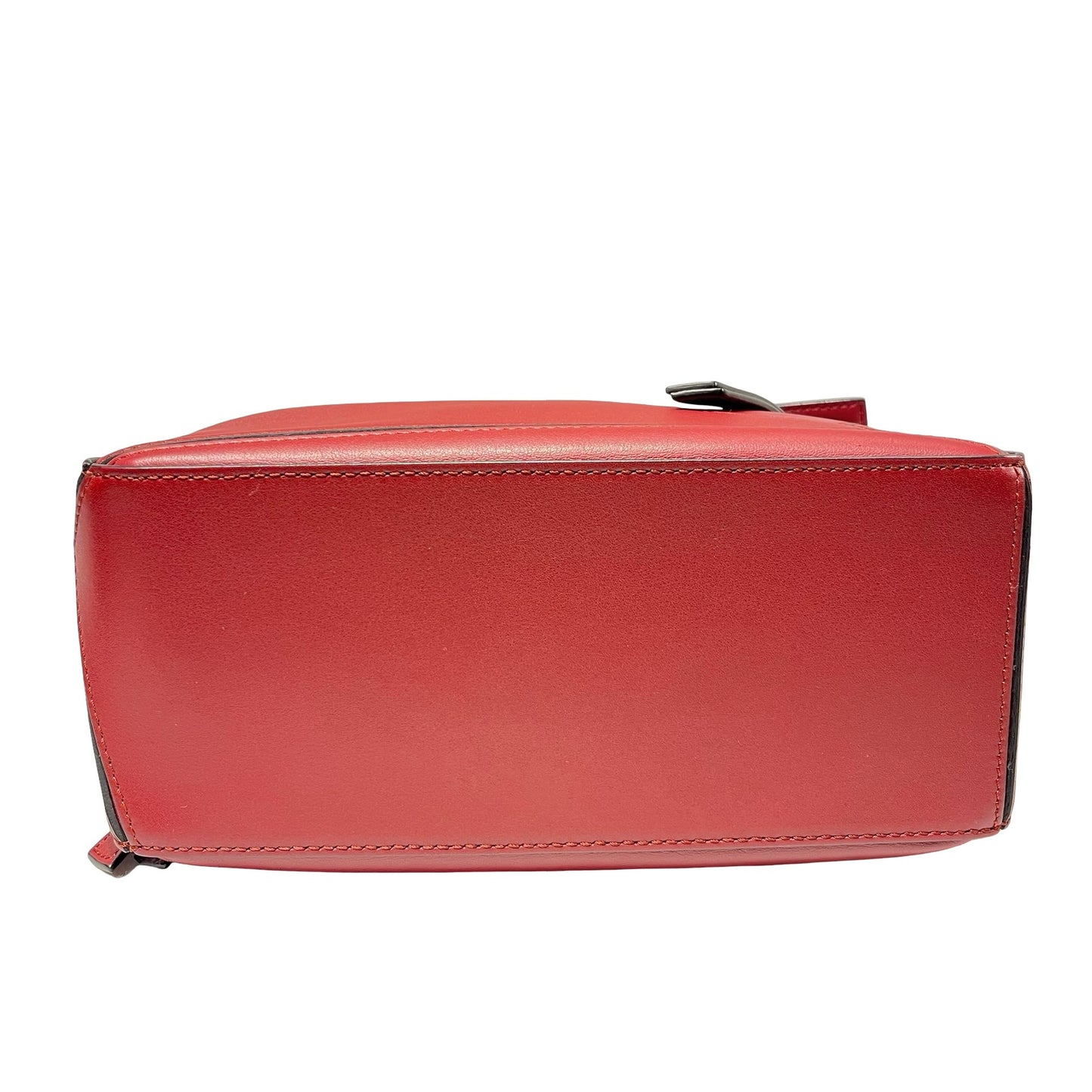 Used LOEWE Calfskin Leather Puzzle Cross Body Bag Red PHW