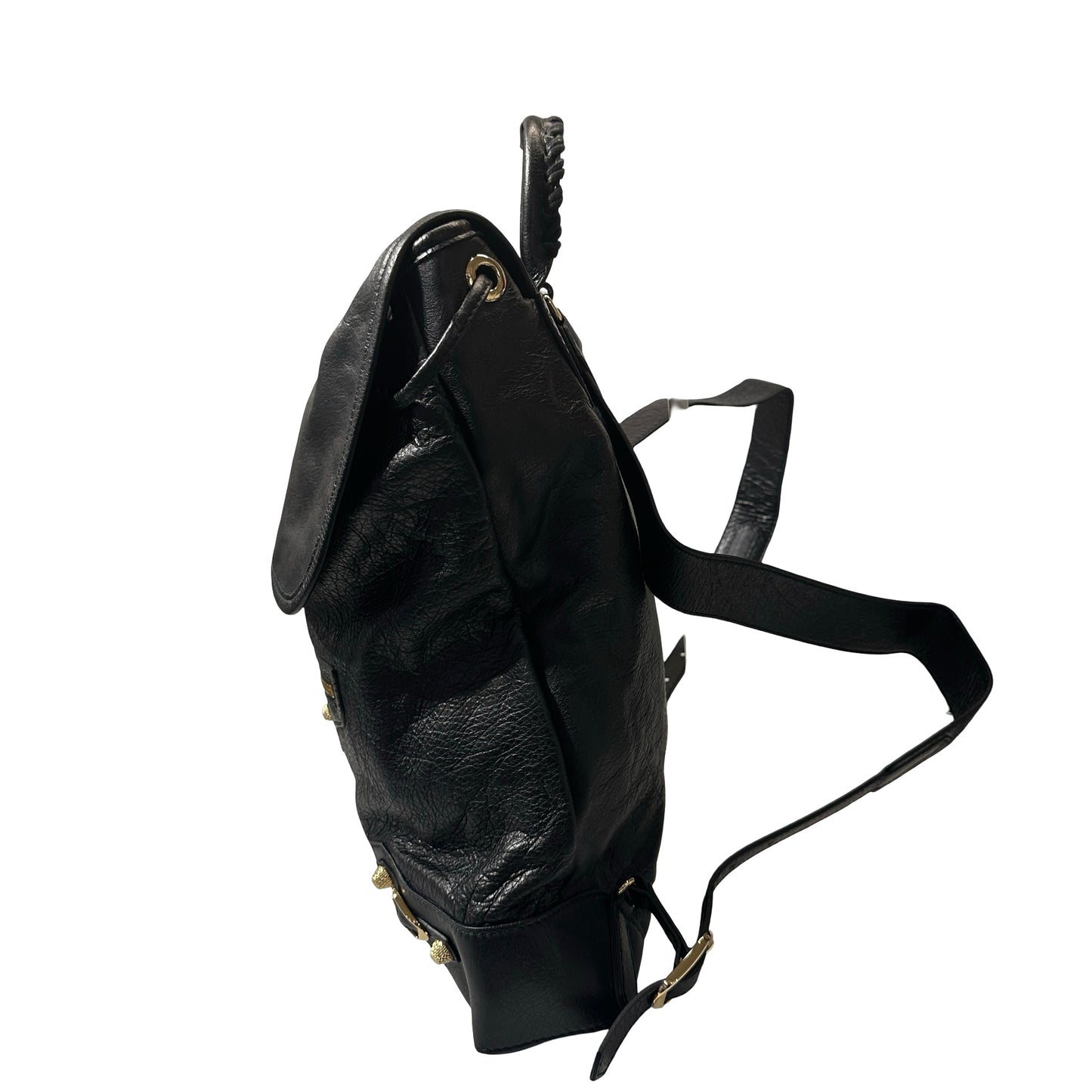 Used BALENCIAGA Backpack Black GHW