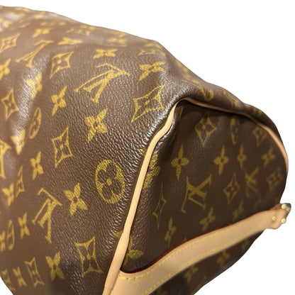 Used LOUIS VUITTON Monogram Canvas Speedy 35 Holdall Brown GHW