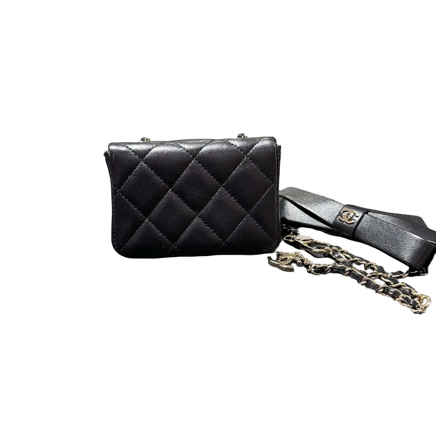 Used CHANEL Mini Bag Black GHW