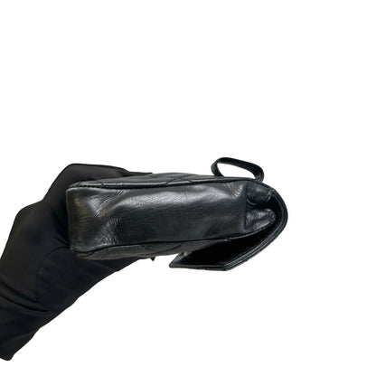 Used CHANEL Quilted Matelasse Belt bag Black