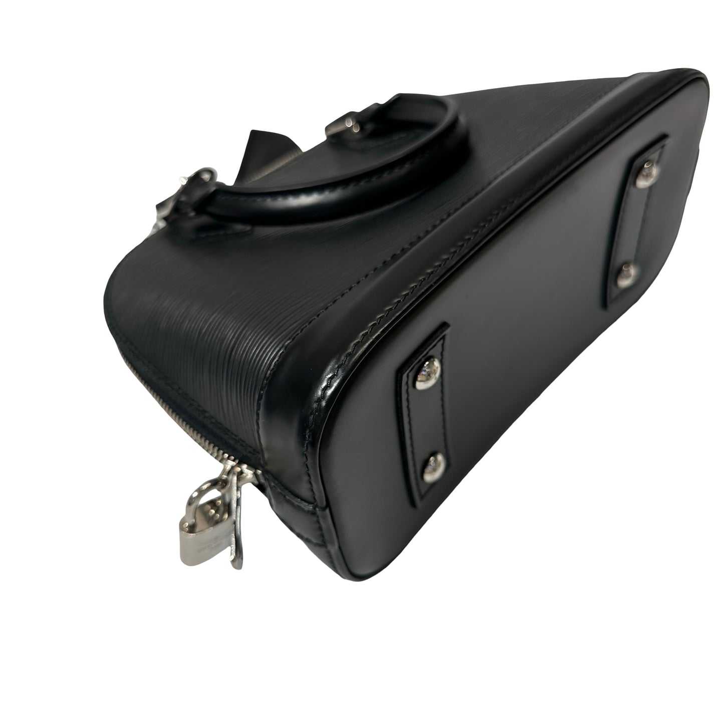 Used Louis Vuitton Epi Leather Alma BB Shoulder Bag Black PHW