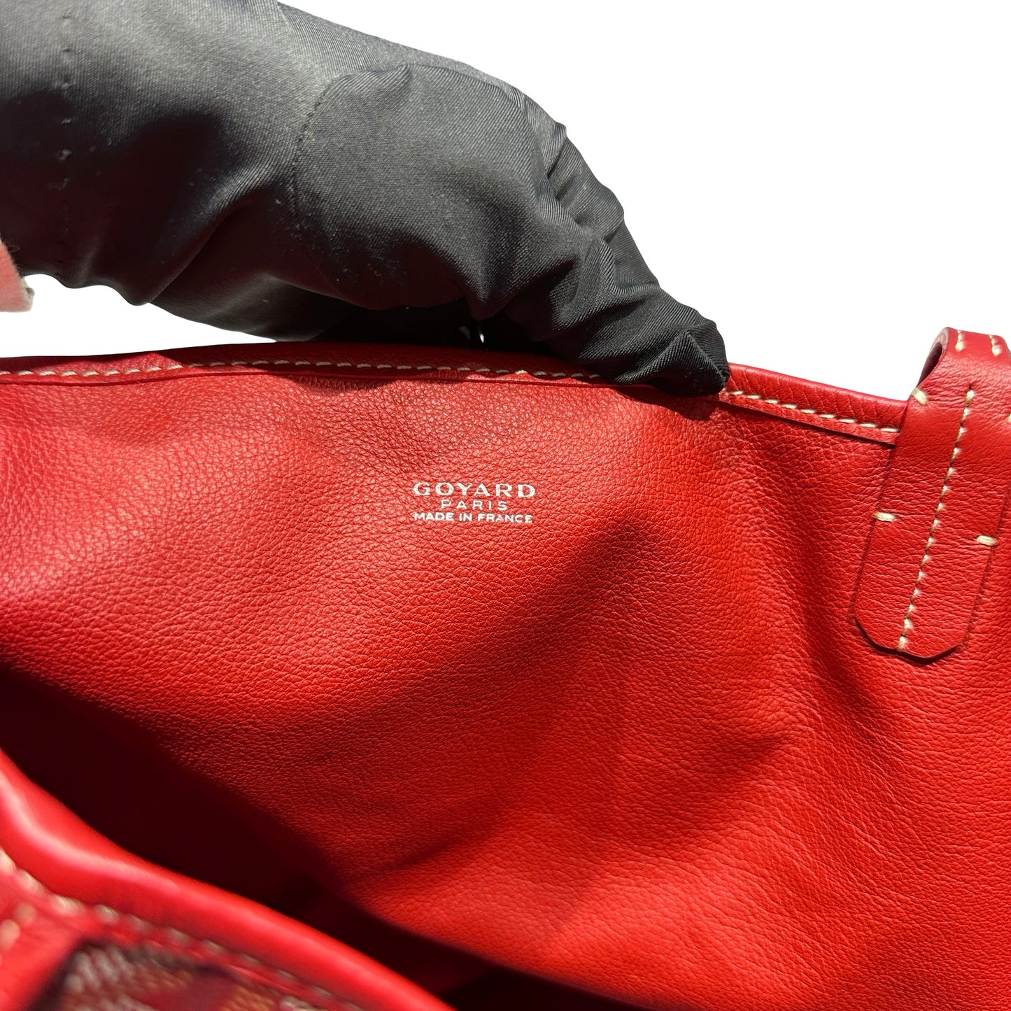 Used GOYARD Tote GM Tote Bag Red