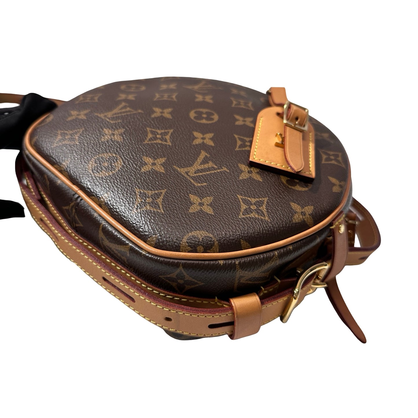Used Louis Vuitton Monogram Eclipse Coated Canvas Shoulder Bag Brown GHW