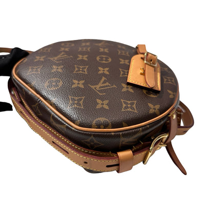 Used Louis Vuitton Monogram Eclipse Coated Canvas Shoulder Bag Brown GHW