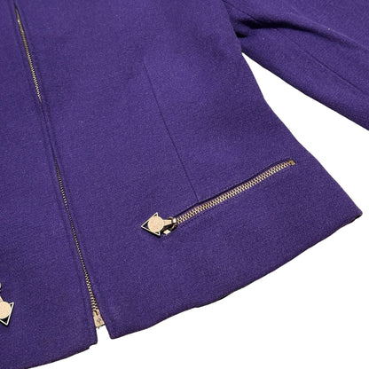 Used VERSACE Jacket Purple Jacket Jacket Purple