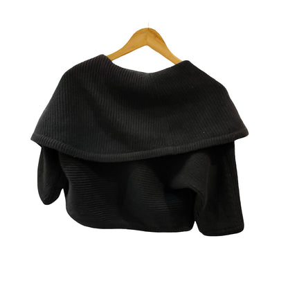 Used CÉLINE Cashmere Cape Clothes Black