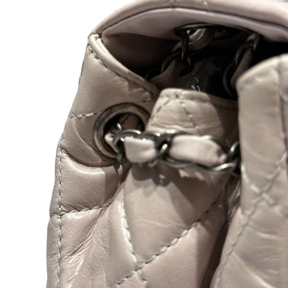 Used CHANEL Flap Chain Shoulder Bag Grey