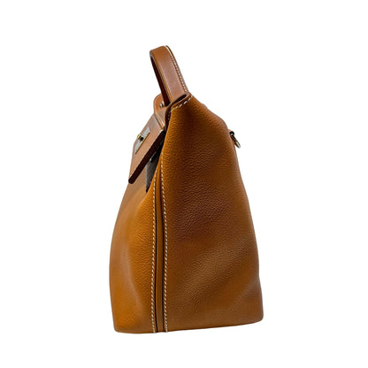 Used HERMES 馬鞍皮 24/24 29 Handbag Gold，GHW