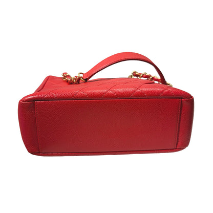 Used CHANEL GHW Used Chanel PST Shoulder Red Bag