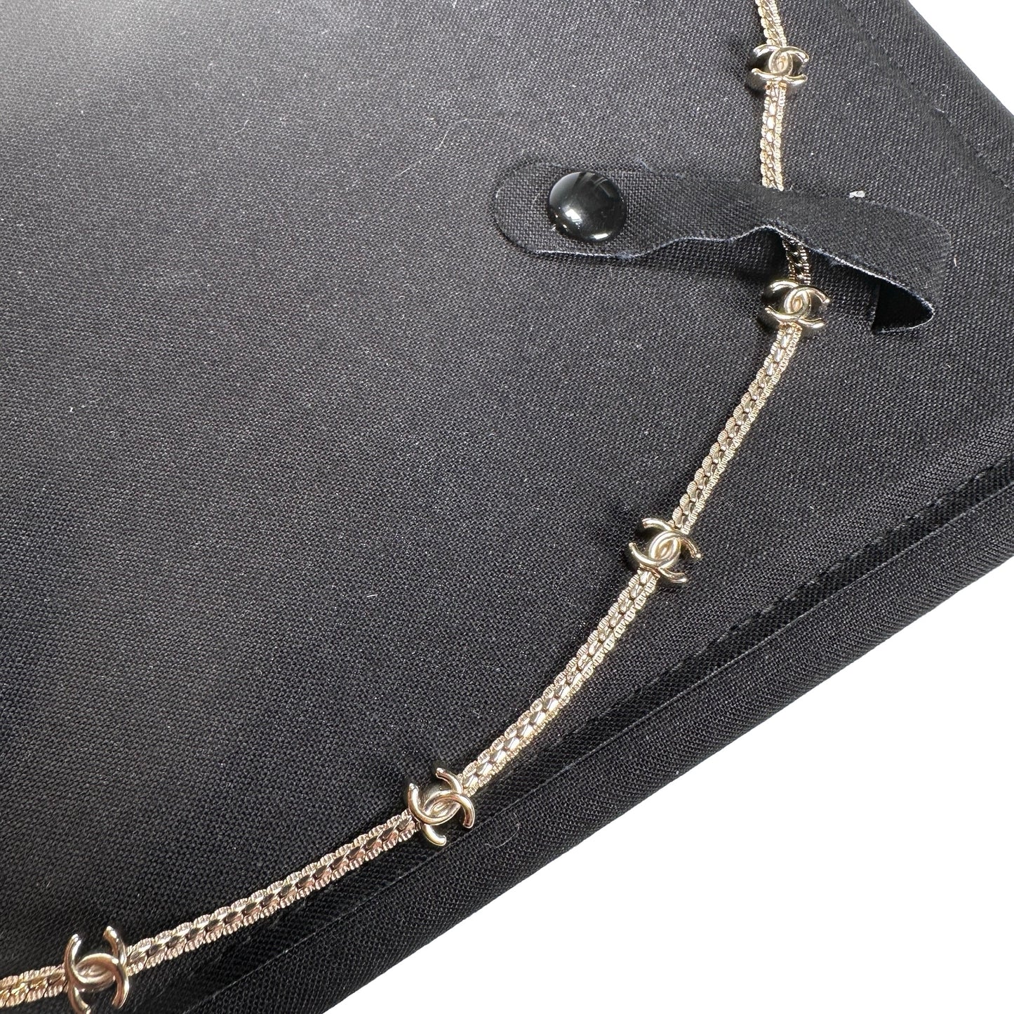Used CHANEL 14 logo CC Logo Chain Necklace Gold