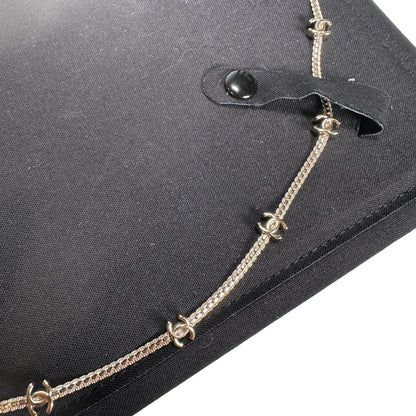 Used CHANEL 14 logo CC Logo Chain Necklace Gold