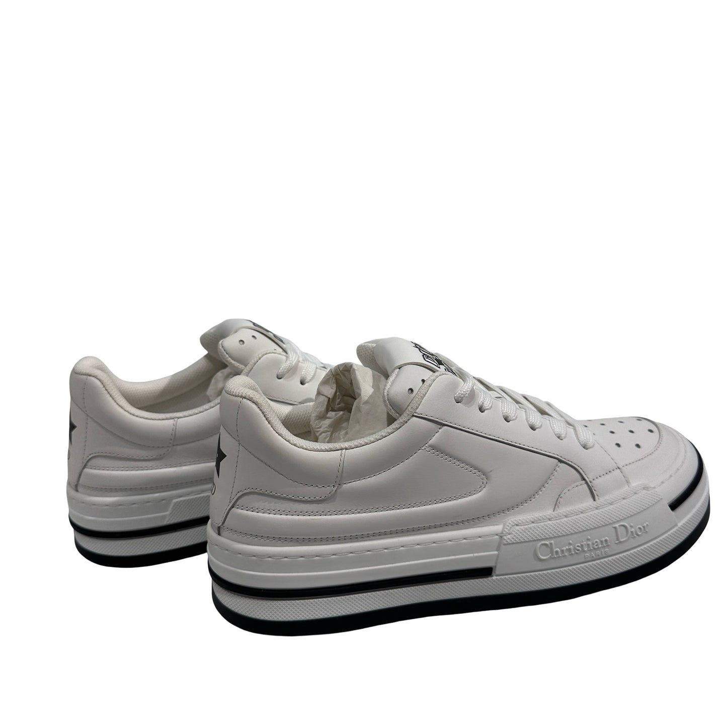 Dior Calfskin Leather Dior Vibe Sneakers White