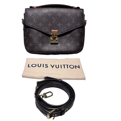 Used LOUIS VUITTON Monogram Canvas Pochette Métis Shoulder Bag Monogram Brown GHW
