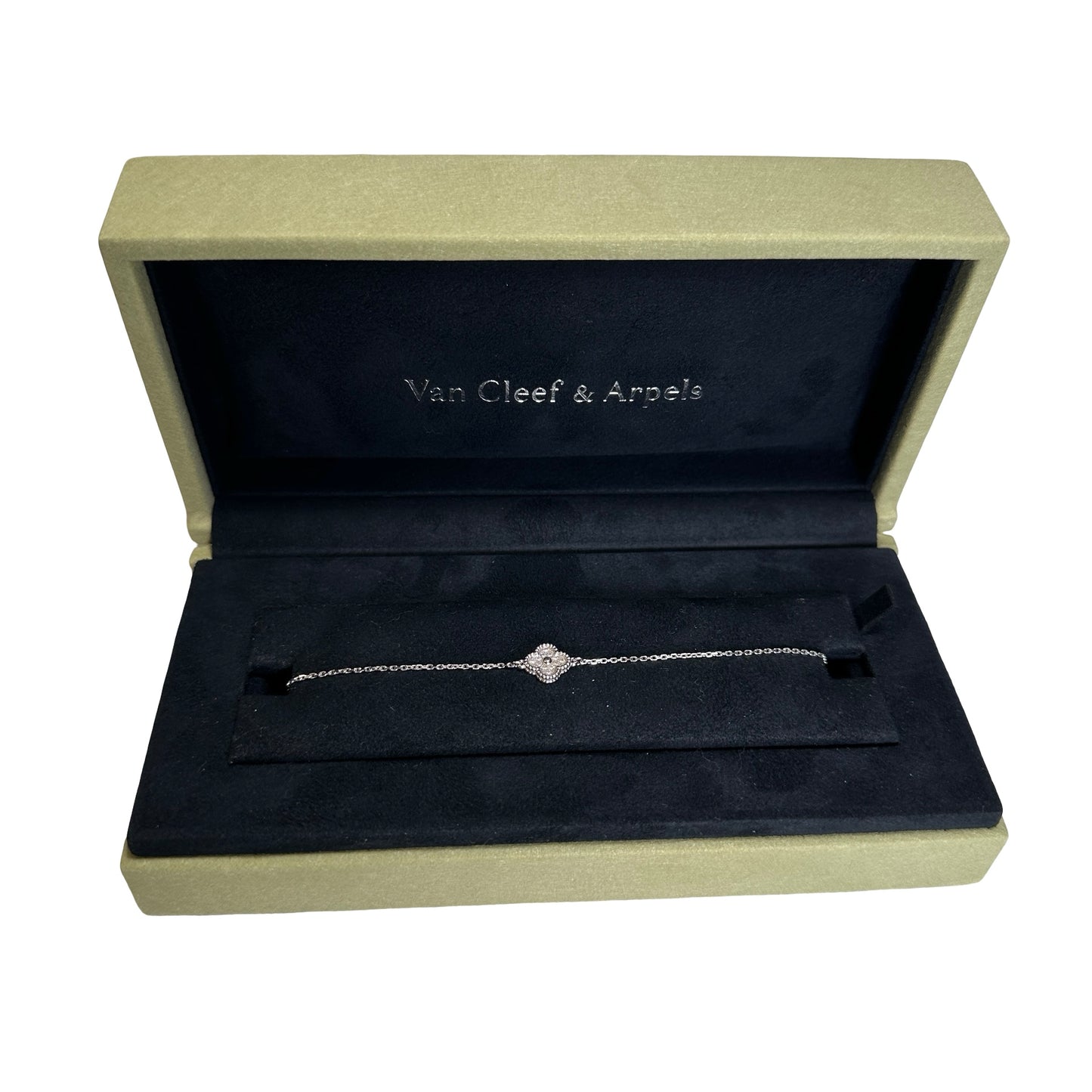 Used VAN CLEEF & ARPELS 18K Gold Sweet Bracelet BRACELET Silver