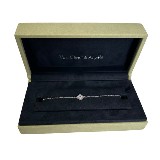 Used VAN CLEEF & ARPELS 18K Gold Sweet Bracelet BRACELET Silver