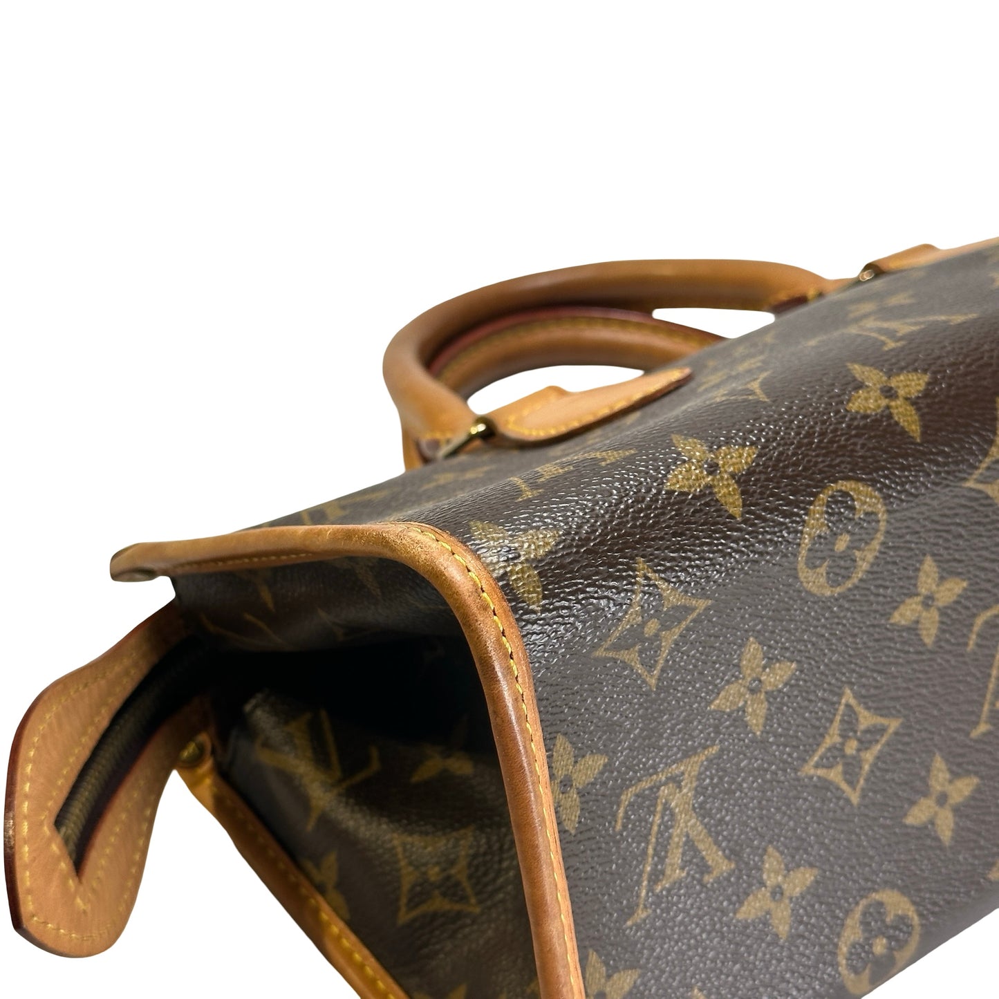 Used LOUIS VUITTON Monogram Canvas Popincourt Handbag Brown