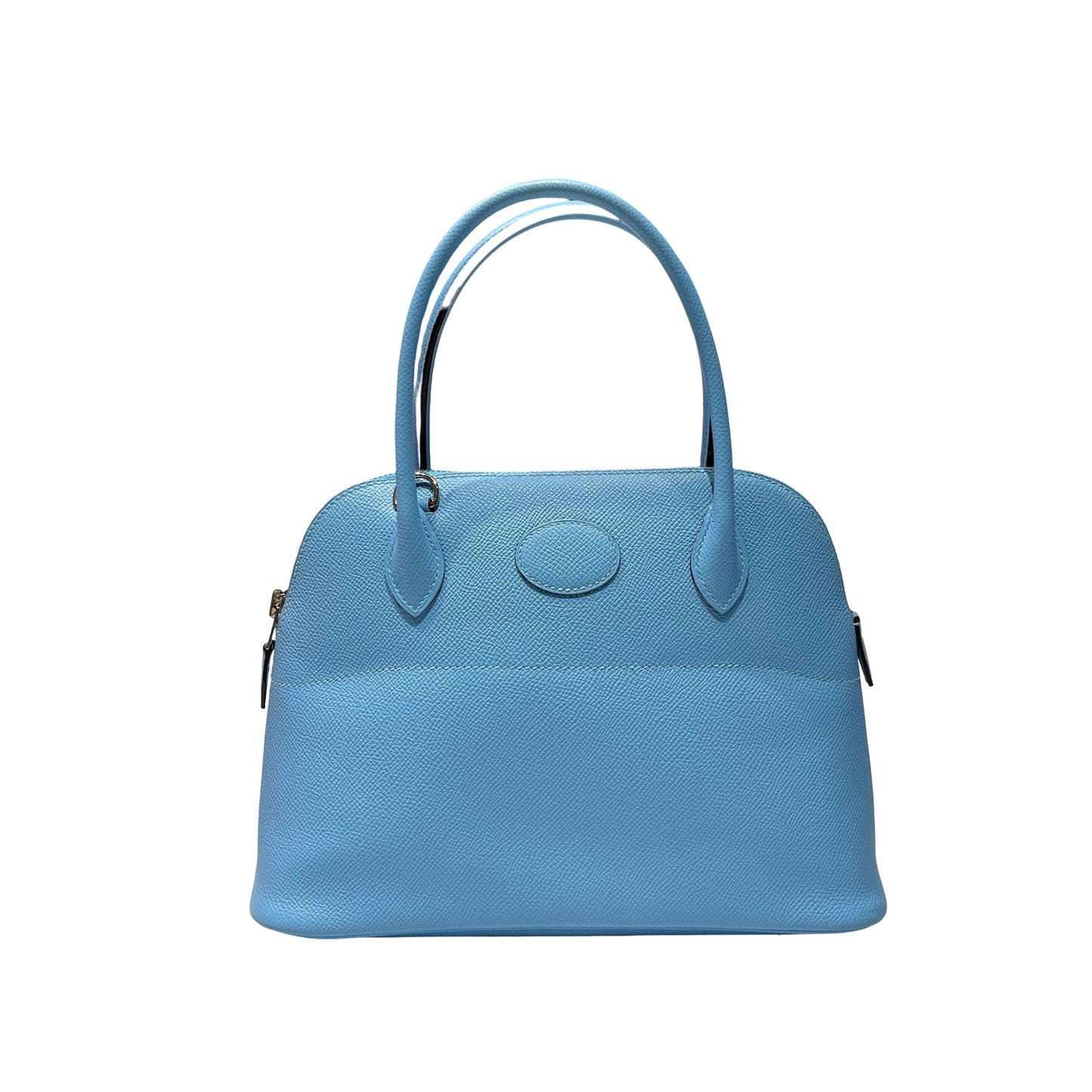 Used HERMÈS BOLIDE 27 Two Way Shoulder Bag Blue PHW
