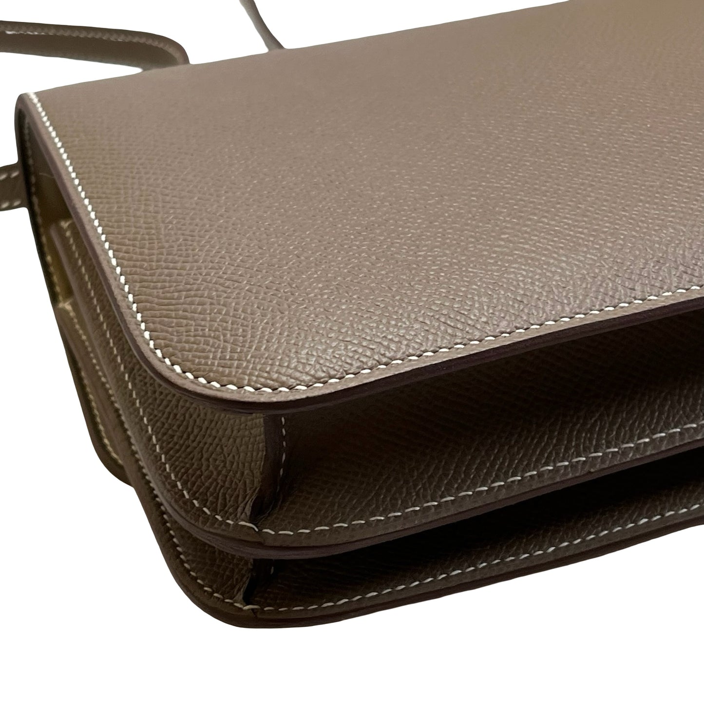 Brand New HERMES Epsom Constance Shoulder Bag Etoupe