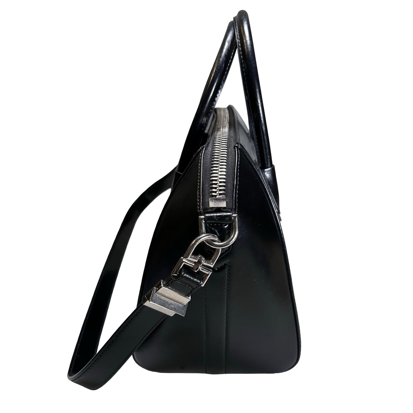 Used GIVENCHY Smooth Leather Antigona Handbag Black