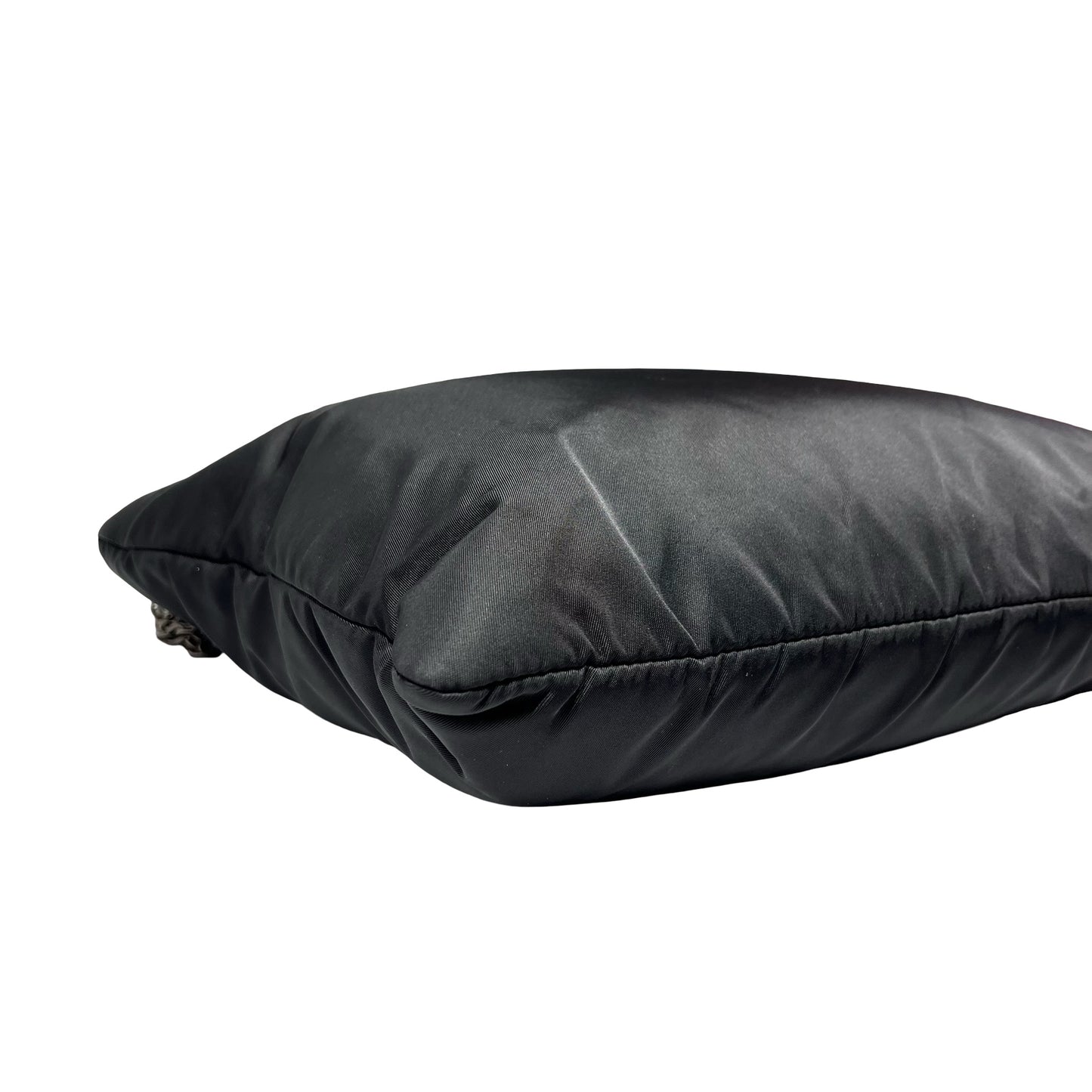 Used Prada Nylon Cross Body Bag Black PHW