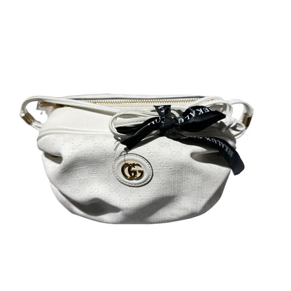 Used GUCCI Cross Body Bag White GHW